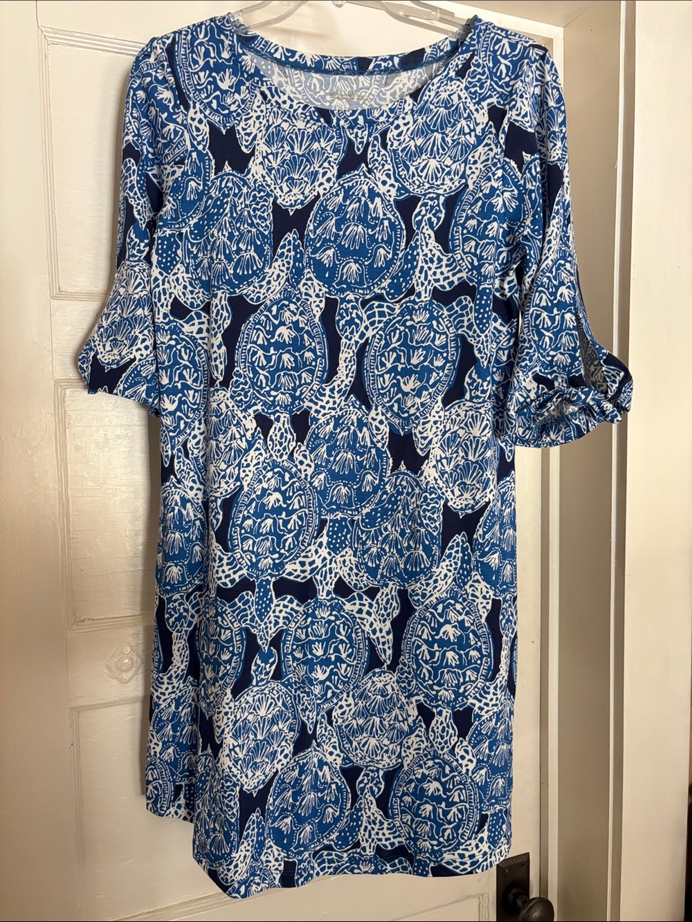 Lilly Pulitzer Small Blue and White Floral Shift Dress